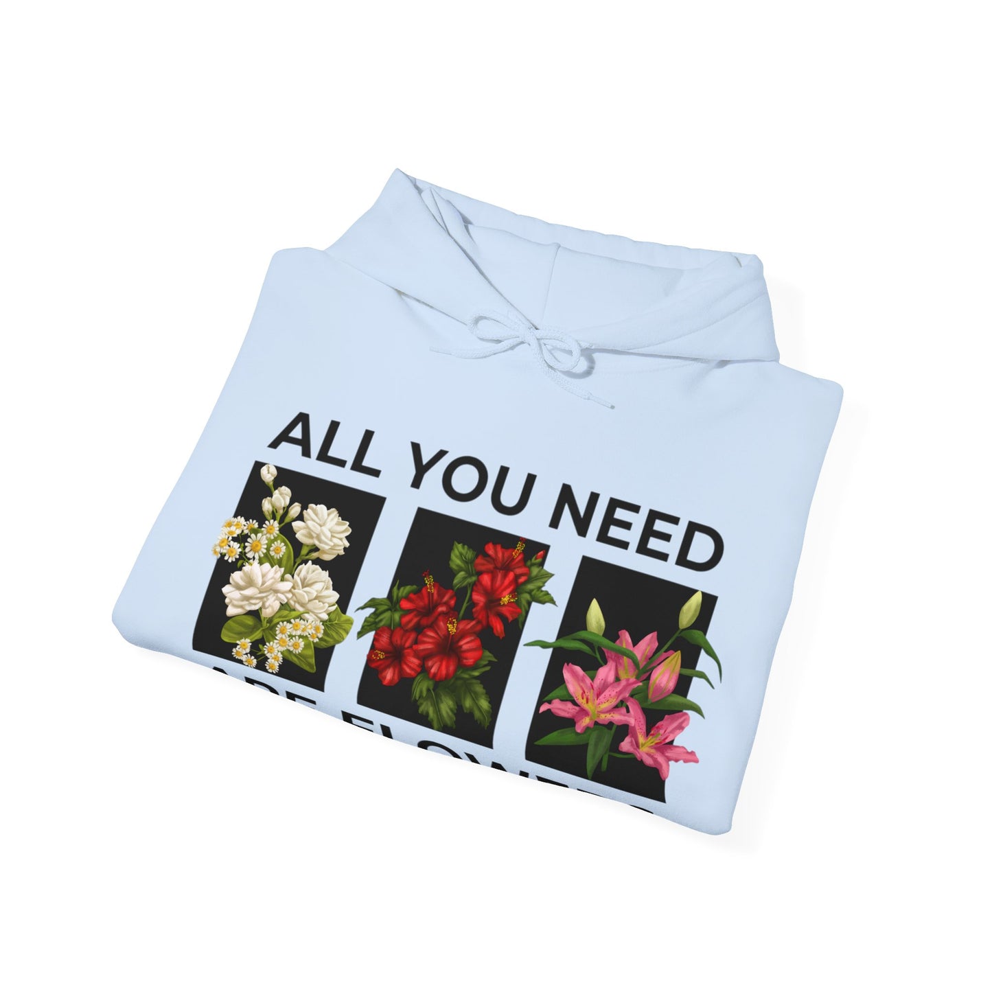 Flowers Heavy Blend™ Hooded Sweatshirt