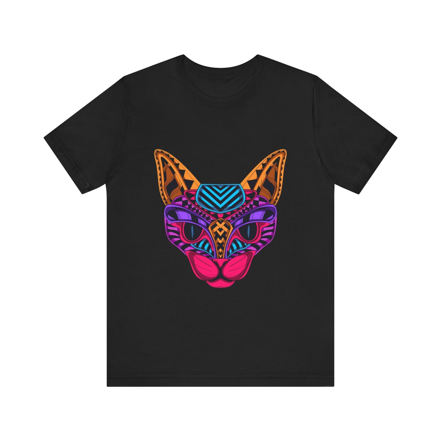 Jersey Short Sleeve Tee with Dragon Cat