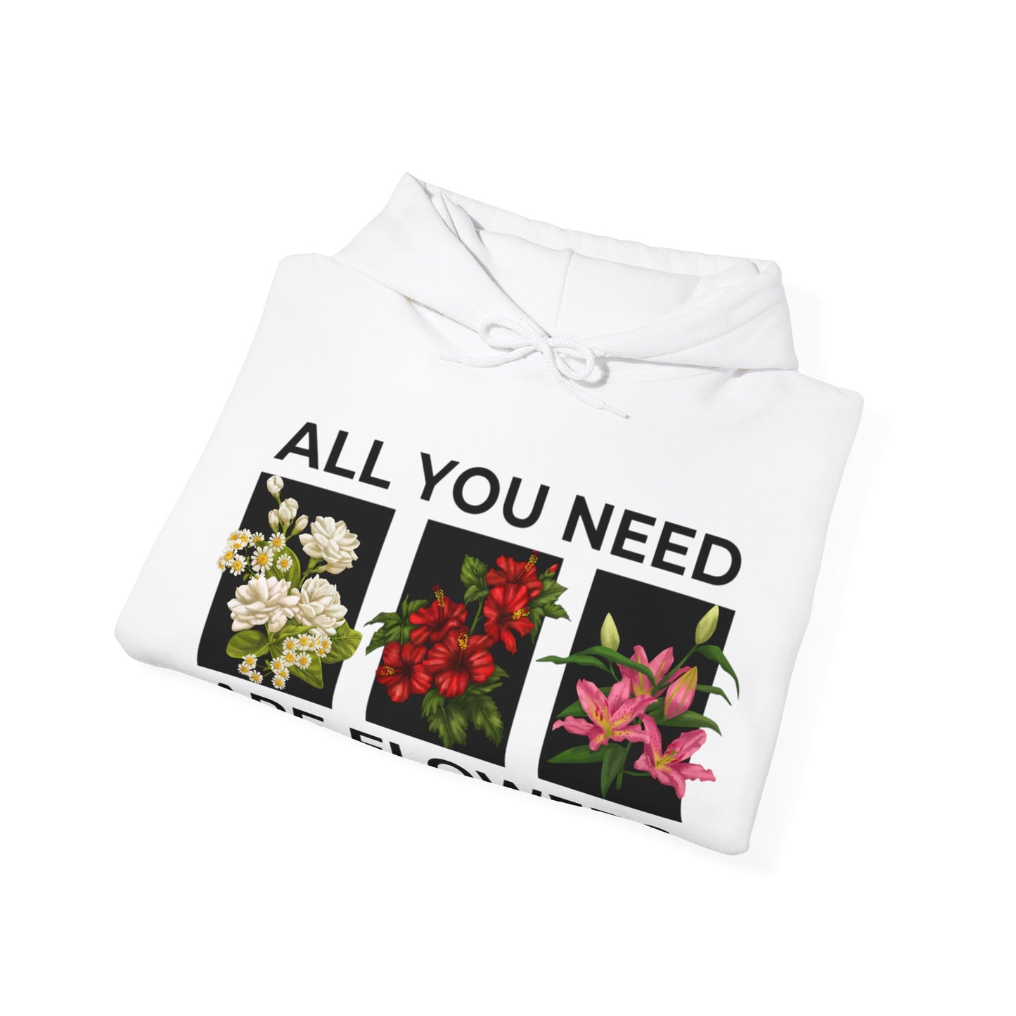 Flowers Heavy Blend™ Hooded Sweatshirt