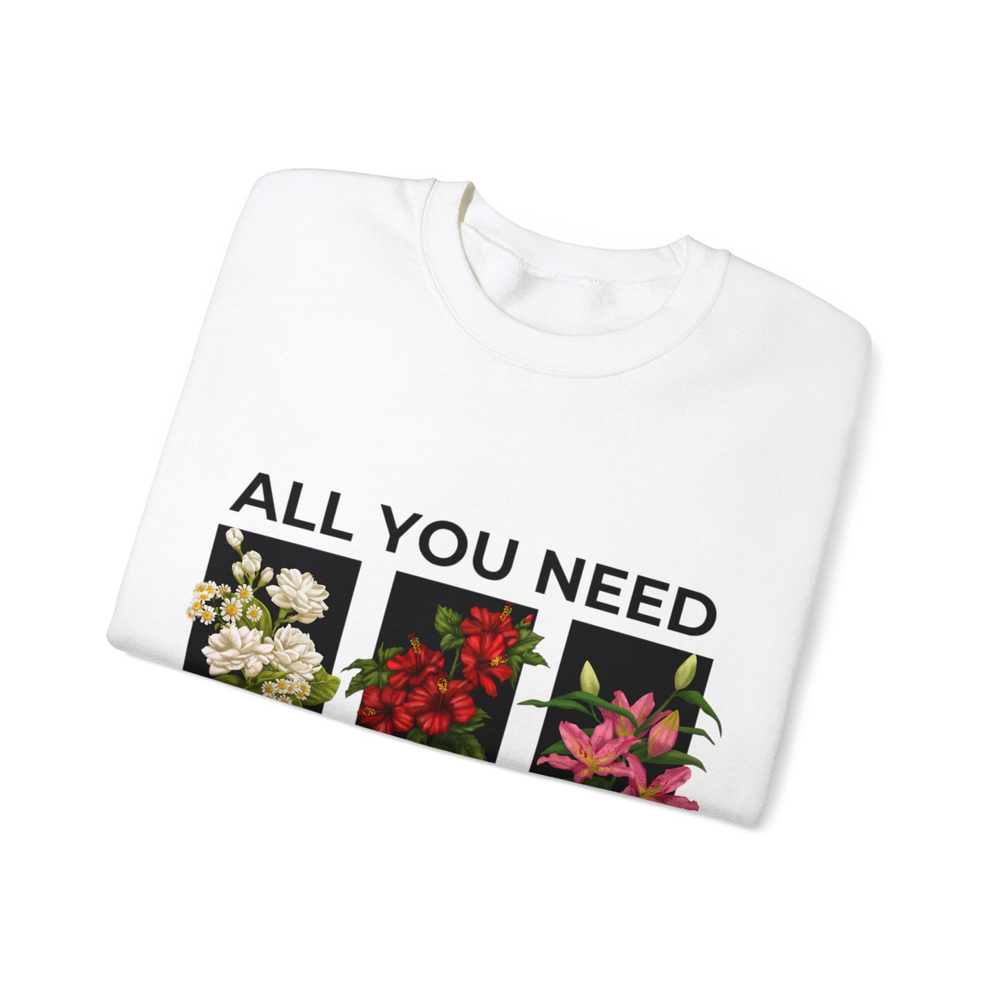 Flowers Heavy Blend™ Crewneck Sweatshirt