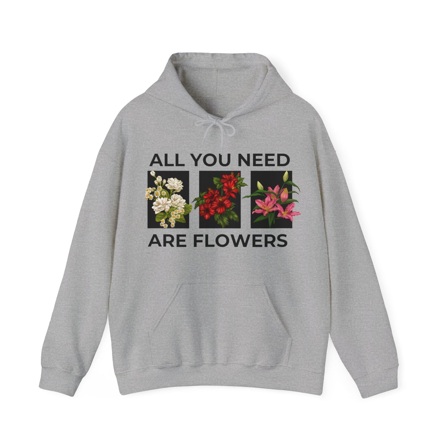 Flowers Heavy Blend™ Hooded Sweatshirt