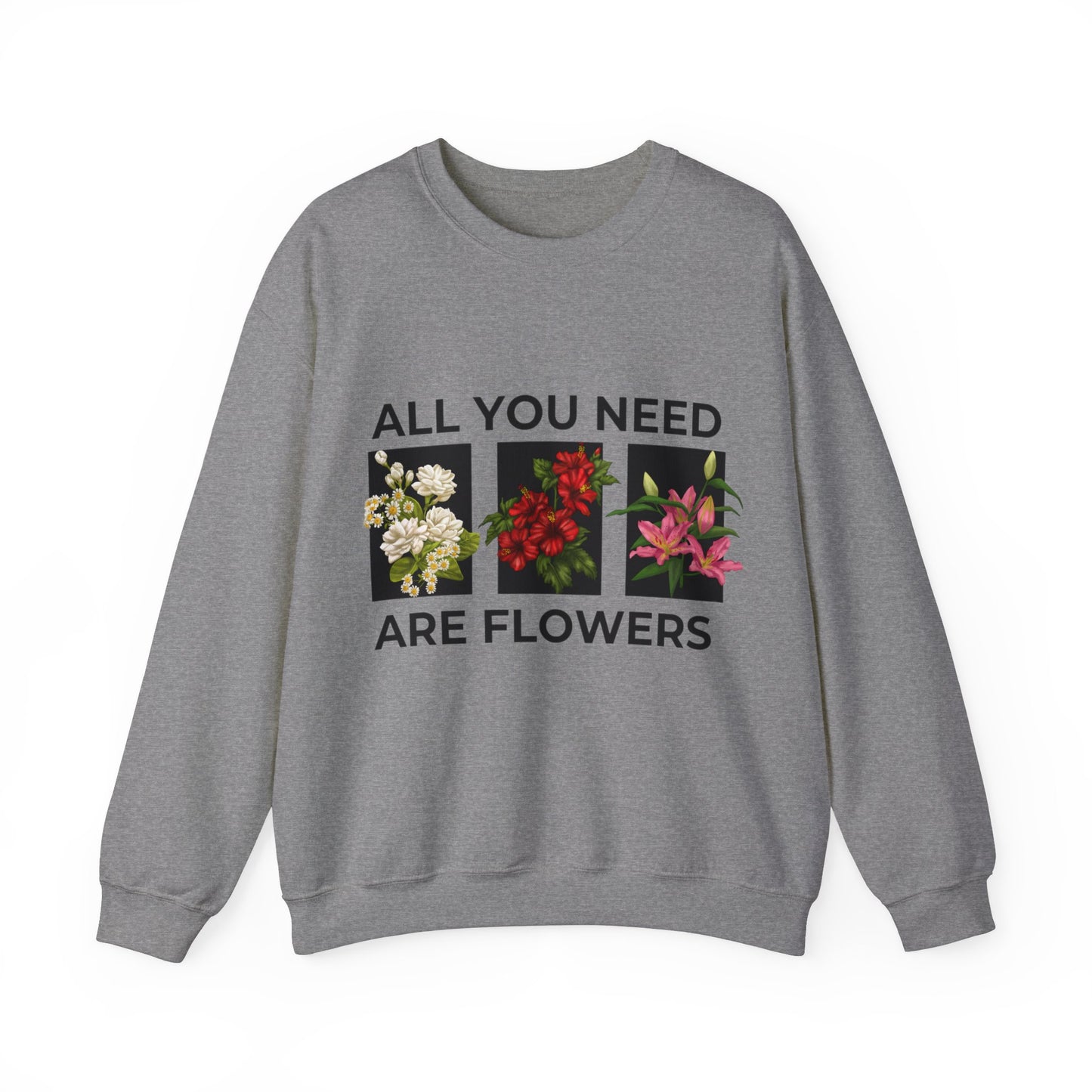 Flowers Heavy Blend™ Crewneck Sweatshirt