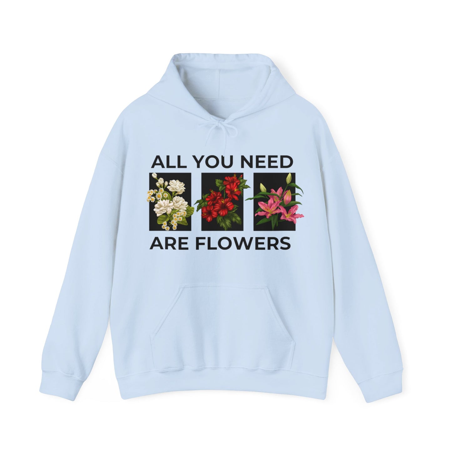 Flowers Heavy Blend™ Hooded Sweatshirt