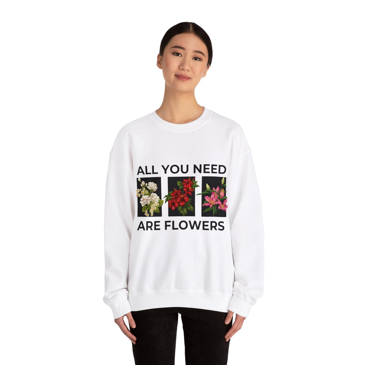 Flowers Heavy Blend™ Crewneck Sweatshirt