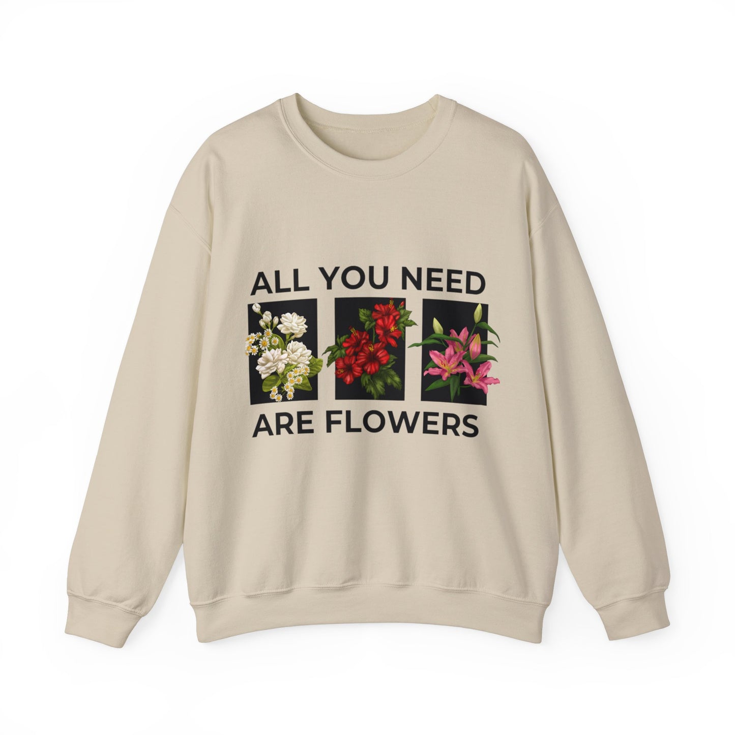 Flowers Heavy Blend™ Crewneck Sweatshirt