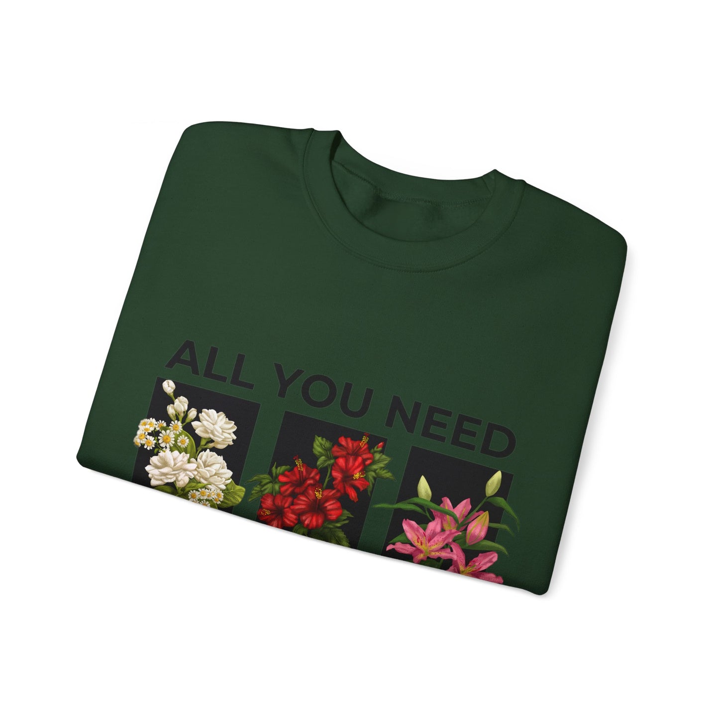 Flowers Heavy Blend™ Crewneck Sweatshirt