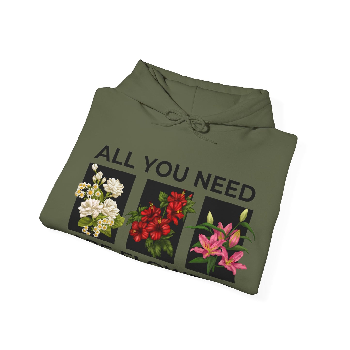 Flowers Heavy Blend™ Hooded Sweatshirt