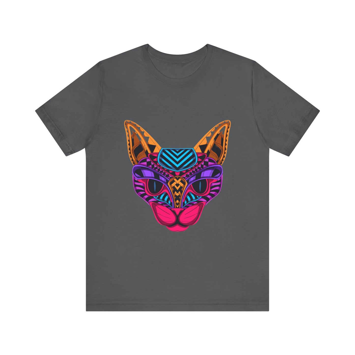 Jersey Short Sleeve Tee with Dragon Cat