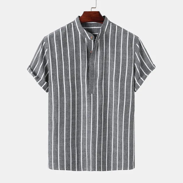 Cotton Linen Shirt Men's Summer 2024