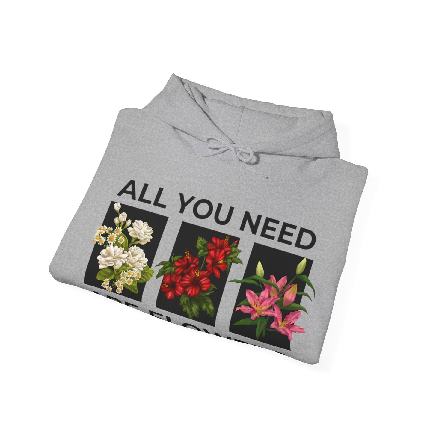 Flowers Heavy Blend™ Hooded Sweatshirt