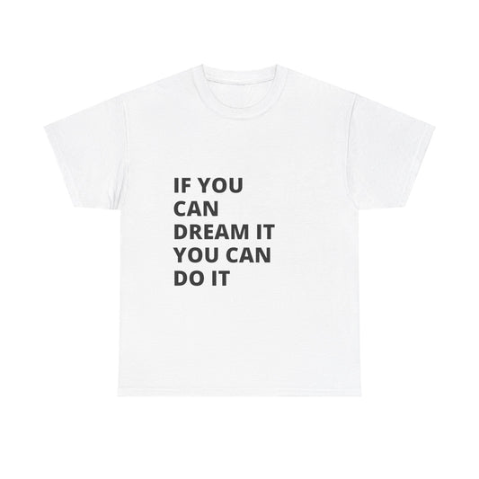 Heavy Cotton Tee Motivation Text