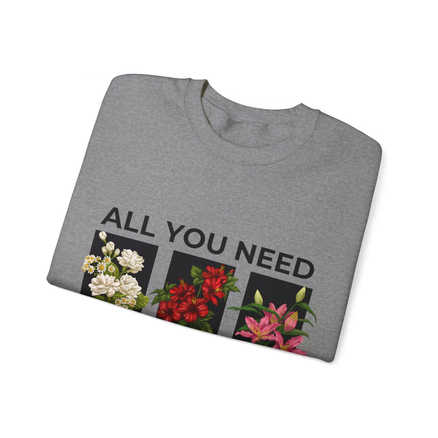 Flowers Heavy Blend™ Crewneck Sweatshirt