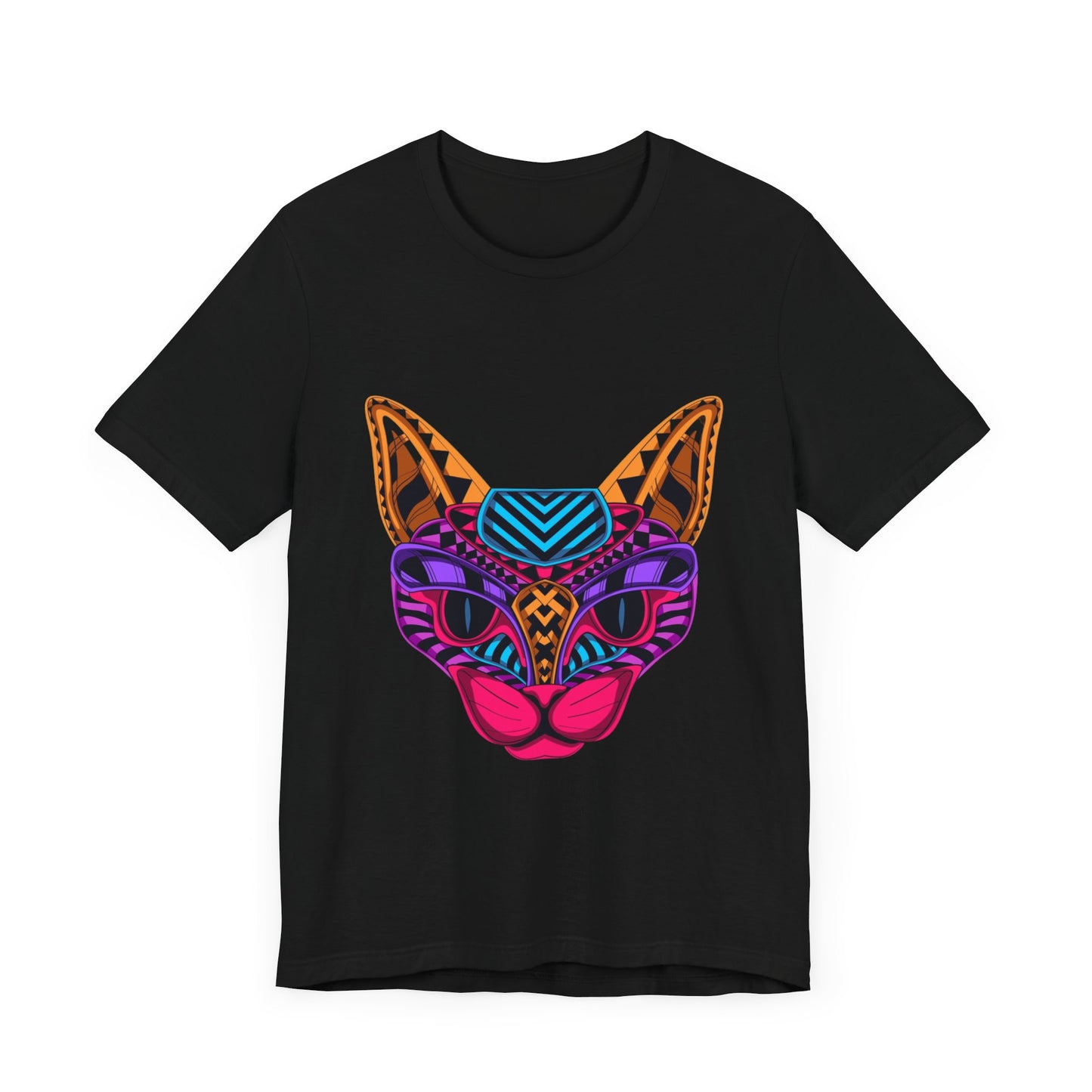 Jersey Short Sleeve Tee with Dragon Cat