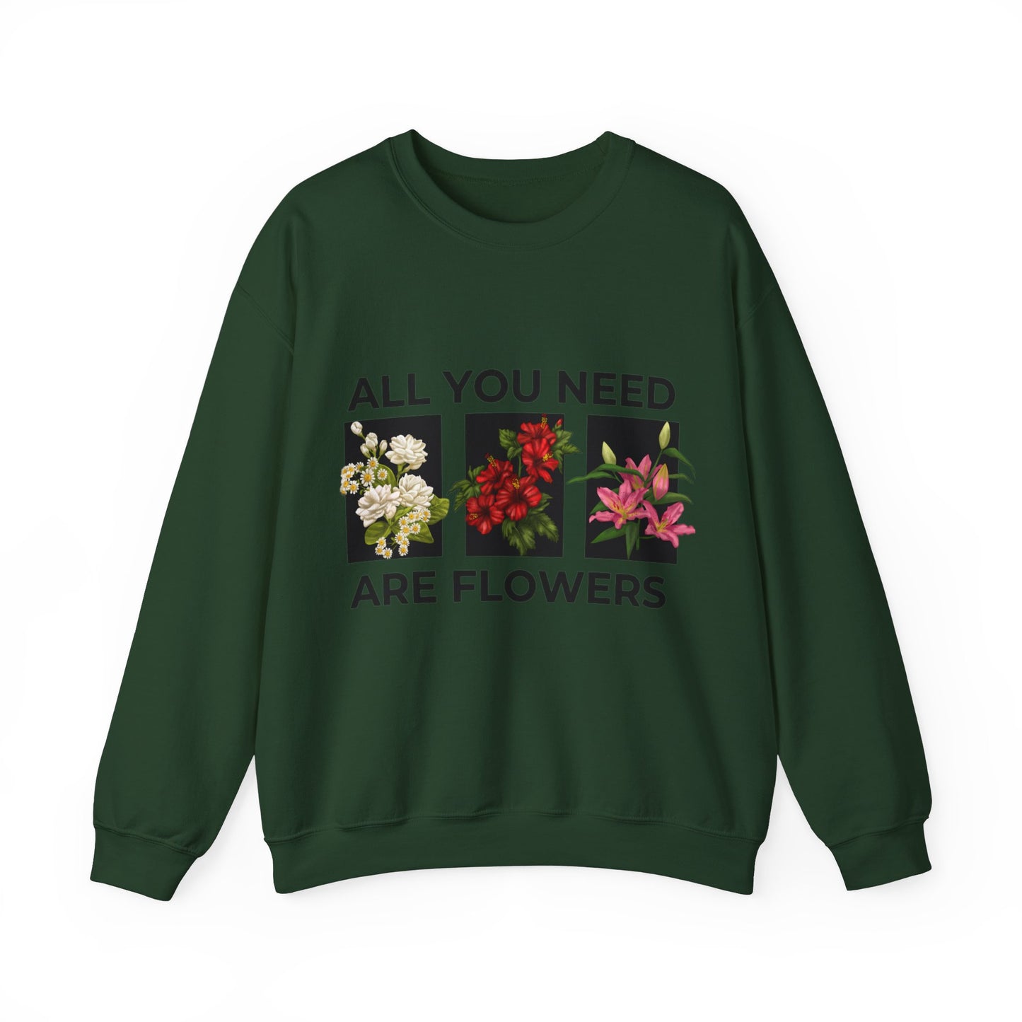 Flowers Heavy Blend™ Crewneck Sweatshirt