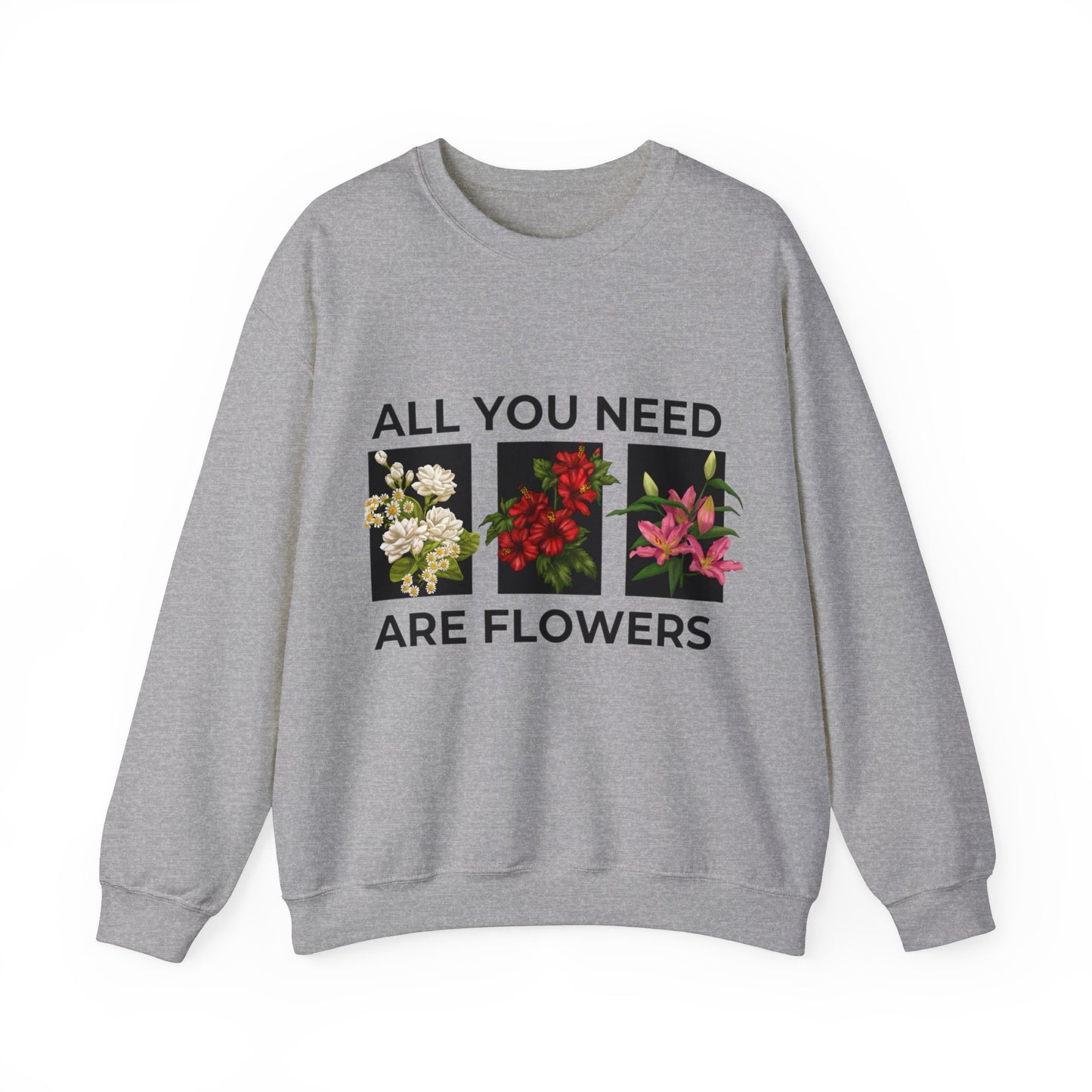 Flowers Heavy Blend™ Crewneck Sweatshirt