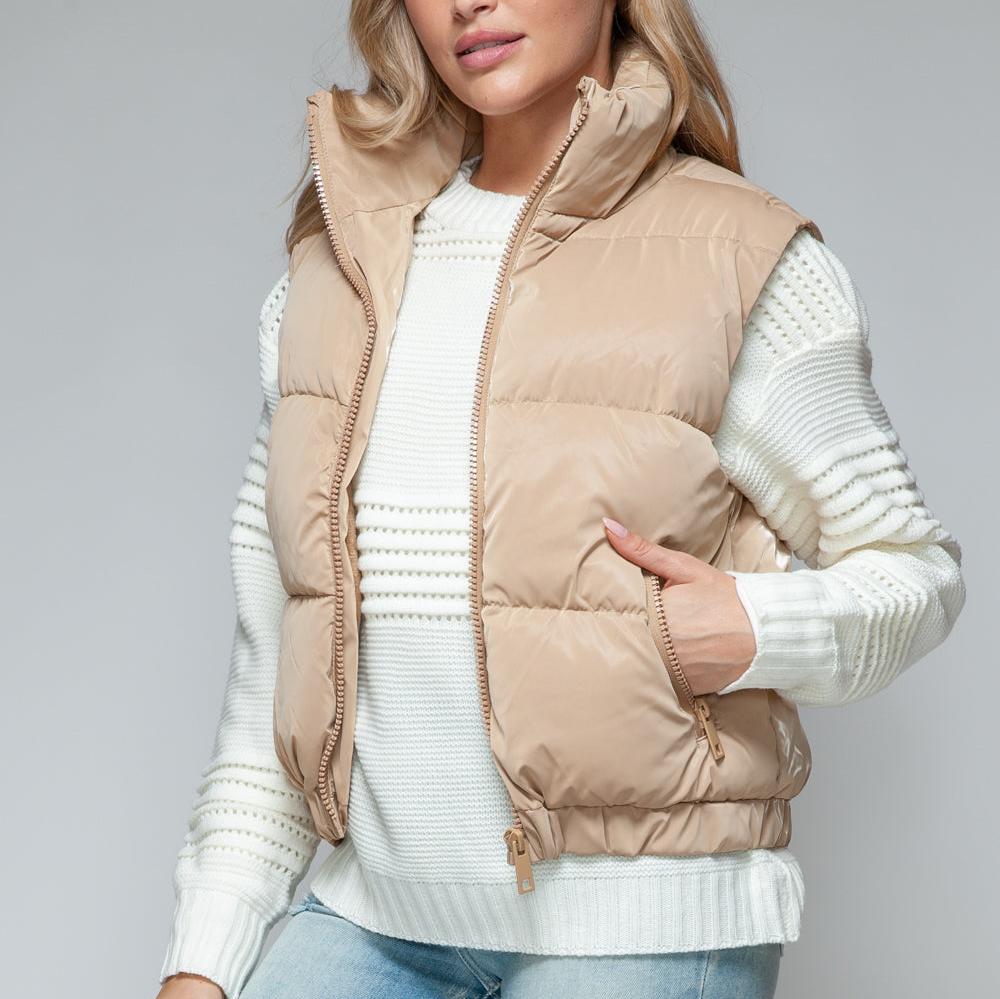 Snobbish Fine Fur Lining Quilted Vest