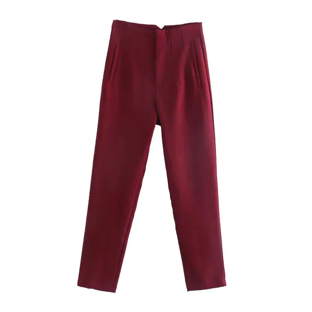 High Waist Streetwear Trousers