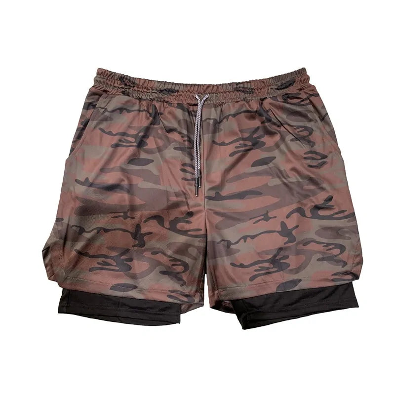 Summer Men's 2-in-1 Quick Dry Running Shorts