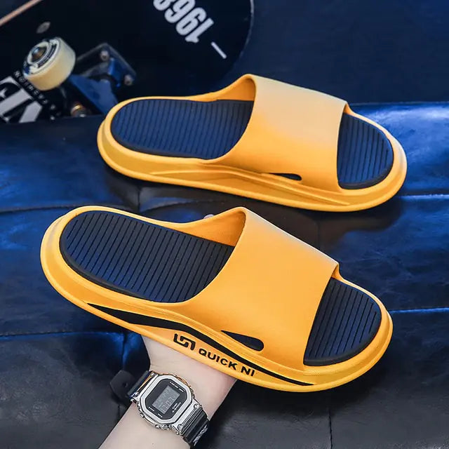 JOYWILL 2024 Summer Men Slippers Outdoor Male Shoes Anti-slip