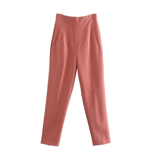 High Waist Streetwear Trousers