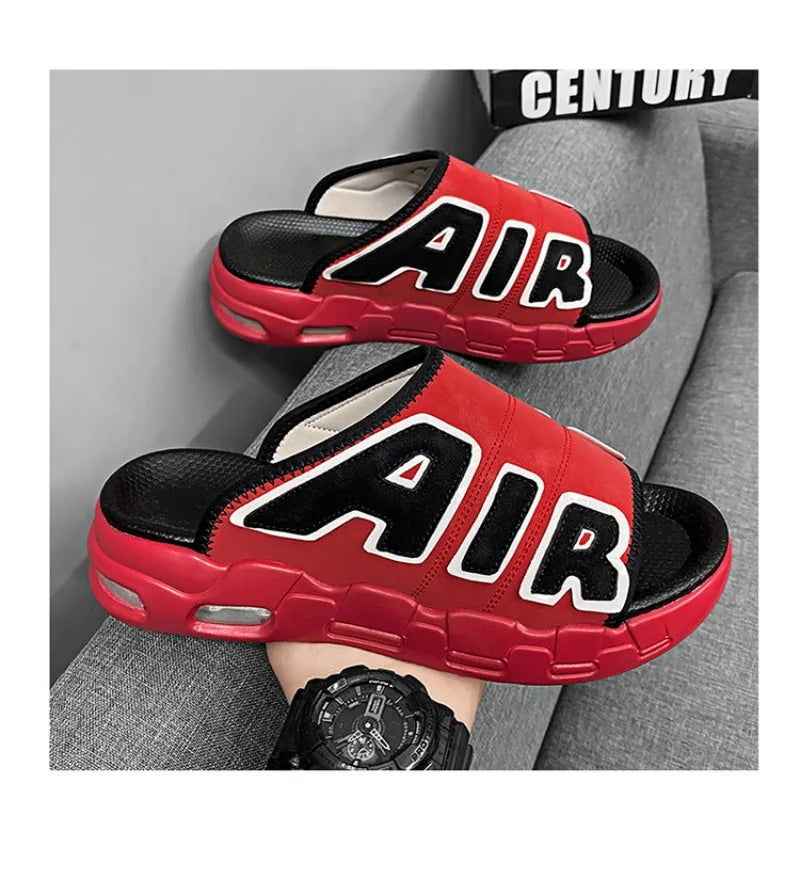 2024 New Style Slippers for Men Beach Summer Men's Casual Sports Slippers Outdoor Non-slip Platform Breathable Open-Toe Sandals