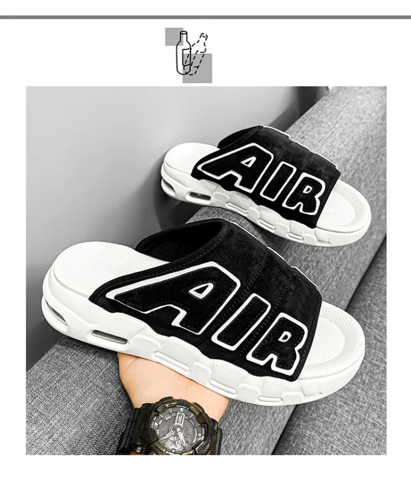 2024 New Style Slippers for Men Beach Summer Men's Casual Sports Slippers Outdoor Non-slip Platform Breathable Open-Toe Sandals