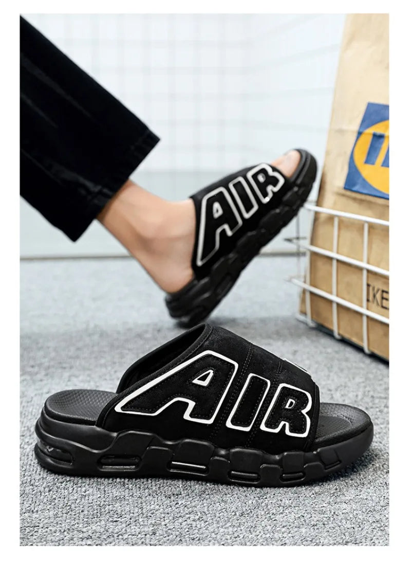 2024 New Style Slippers for Men Beach Summer Men's Casual Sports Slippers Outdoor Non-slip Platform Breathable Open-Toe Sandals