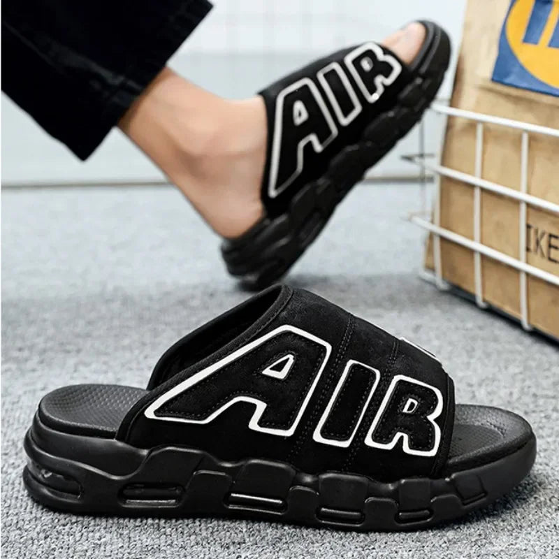 2024 New Style Slippers for Men Beach Summer Men's Casual Sports Slippers Outdoor Non-slip Platform Breathable Open-Toe Sandals