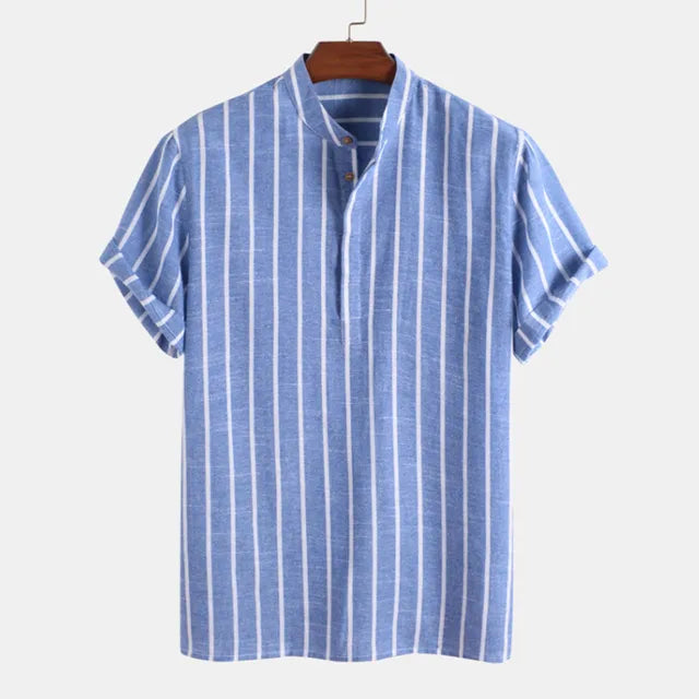 Cotton Linen Shirt Men's Summer 2024