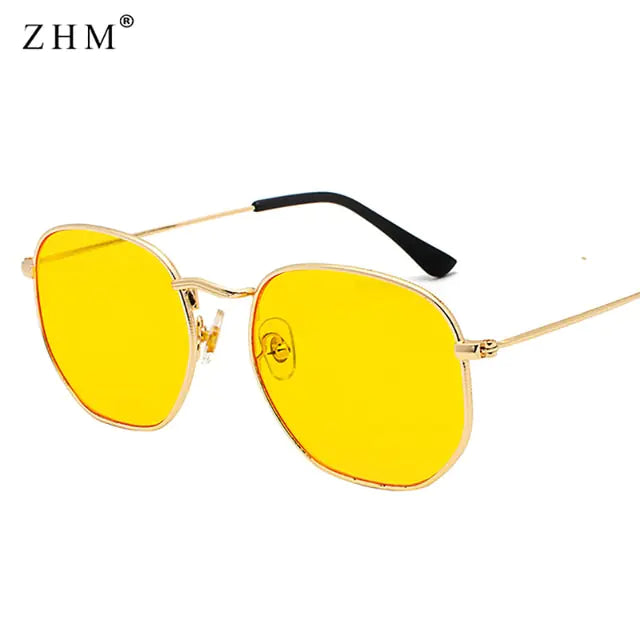 Metal Frame Pilot Mirror Sunglasses