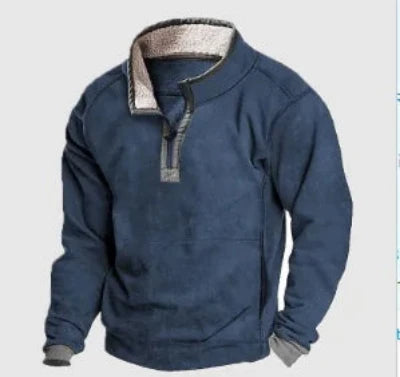 Men's Trendy Printed Half-Zip Fleece