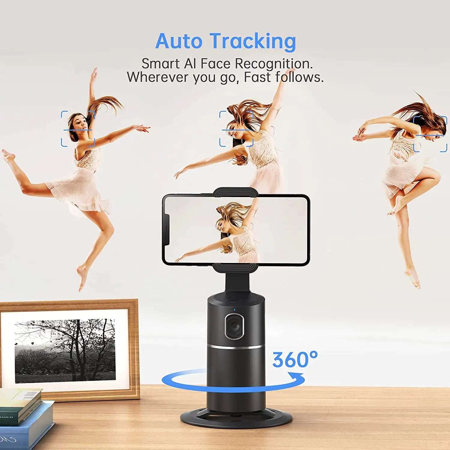 AI Smart Selfie 360° Tracker