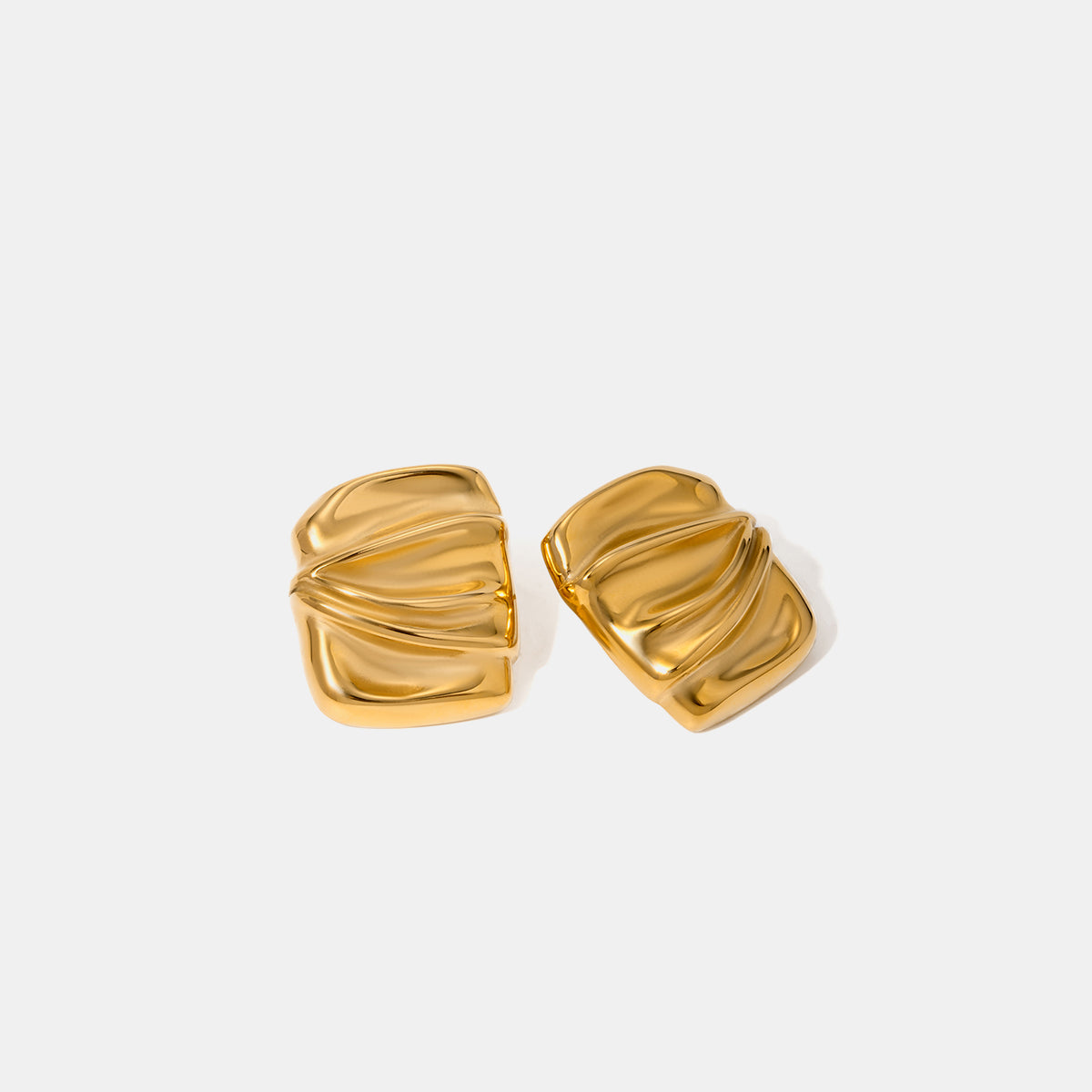 18K Gold-Plated Stud Earrings