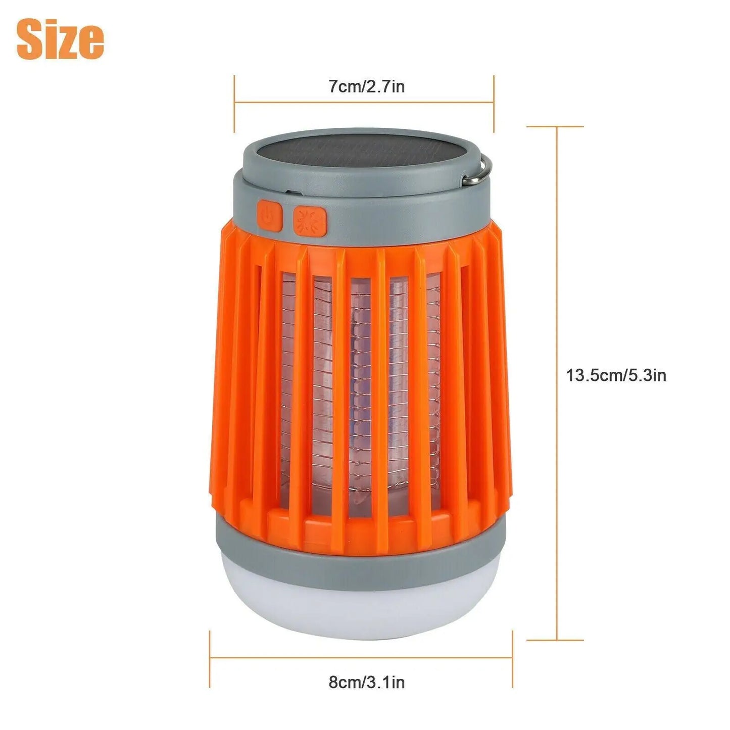 Solar USB Mosquito Light Fly Bug Insect Zapper Trap Pest Lamp