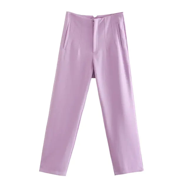 High Waist Streetwear Trousers