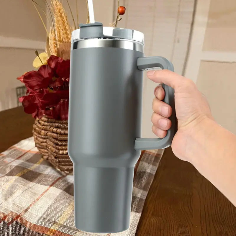 Insulated Tumbler Straw With Handle