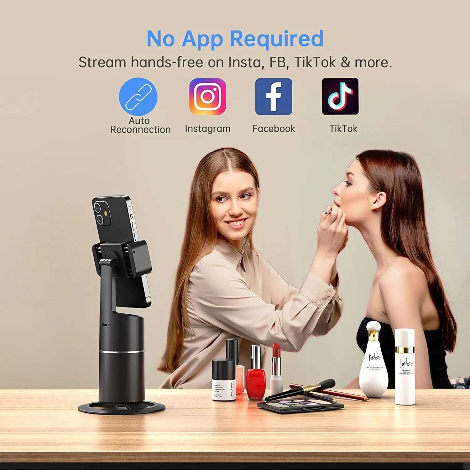 AI Smart Selfie 360° Tracker