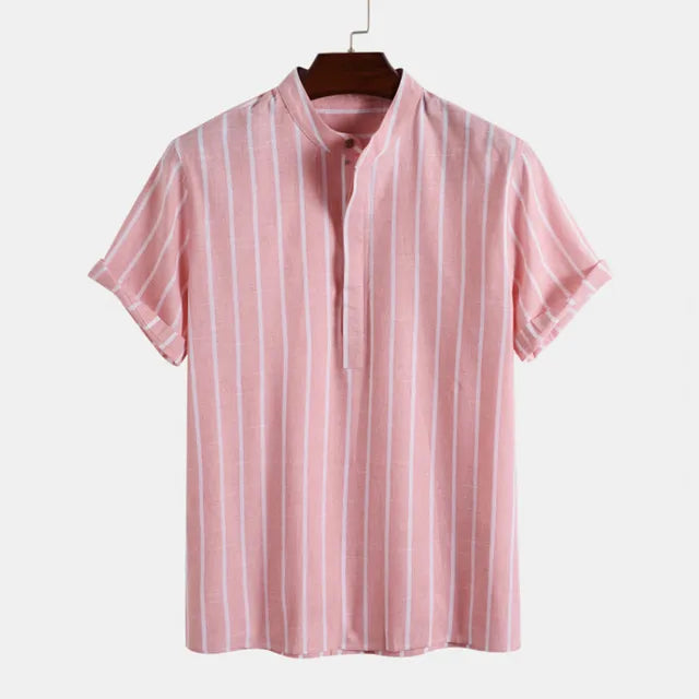 Cotton Linen Shirt Men's Summer 2024