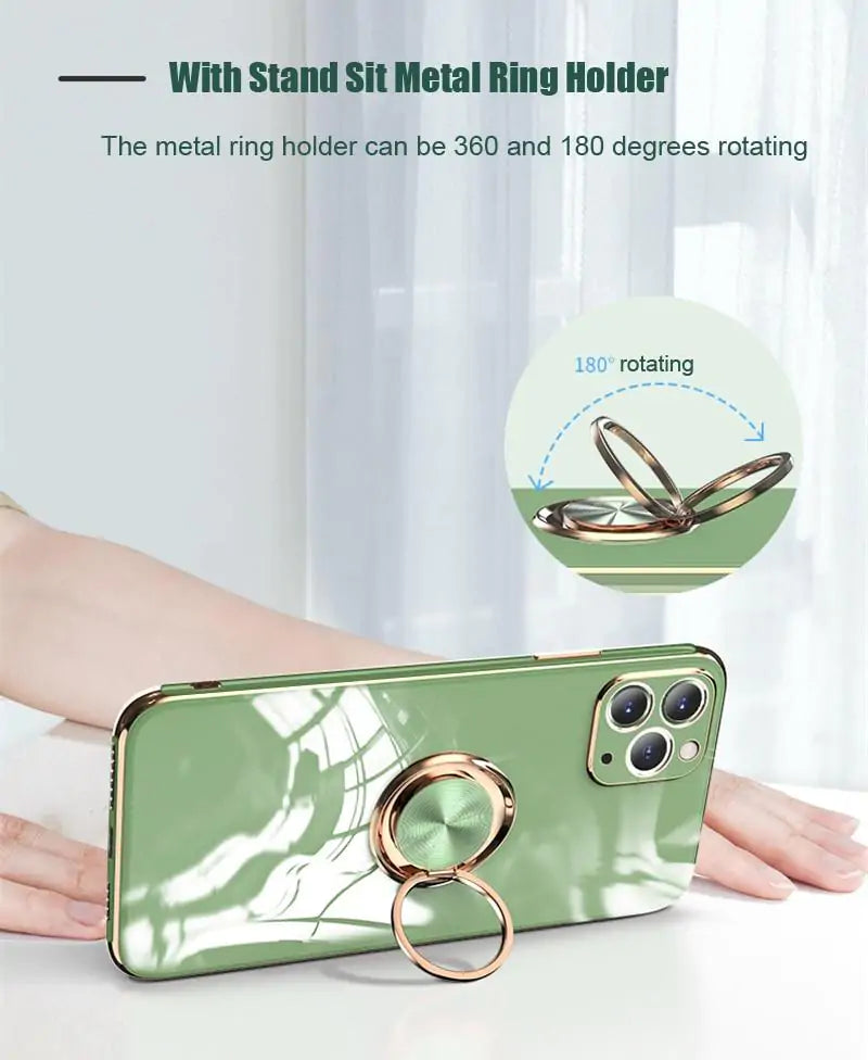 Electroplated Solid Case + Ring Holder