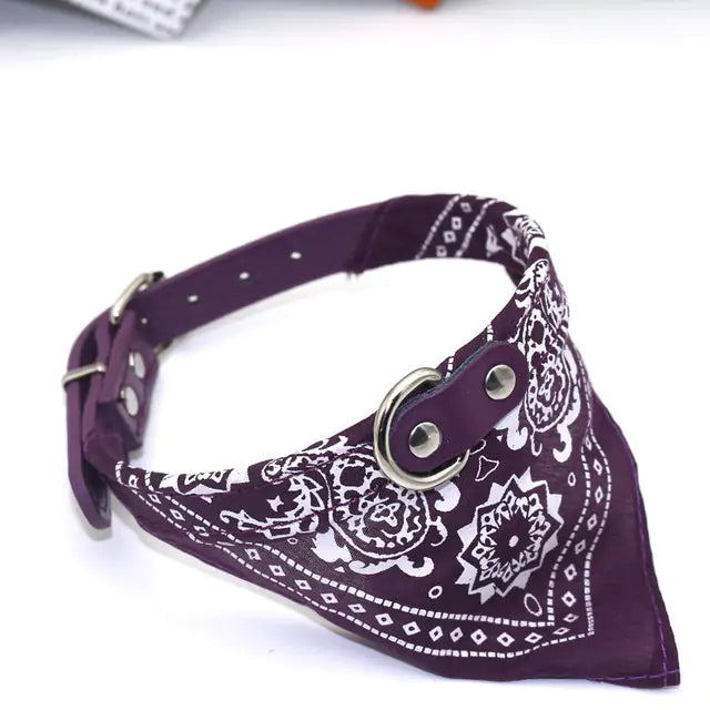 Small Pet Collar PU Adjustable Leather Scar